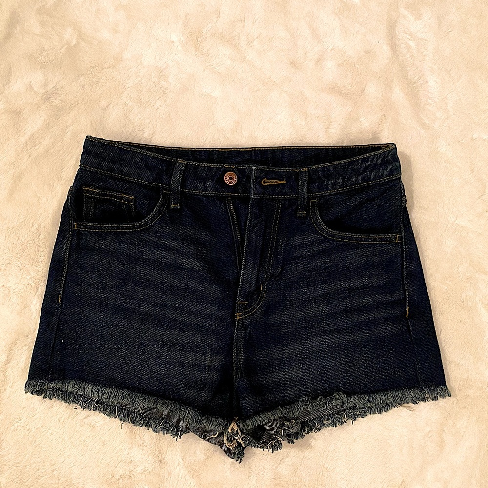 Denim high-waisted short (6)